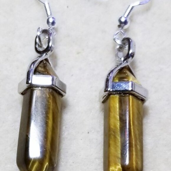 Tiger’s Eye Earrings - Picture 3 of 3